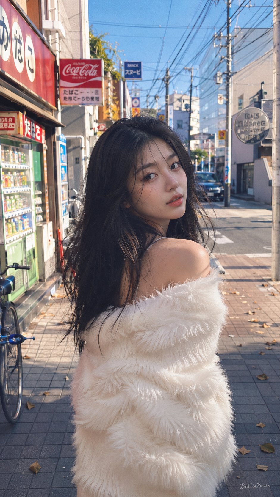 东京街头胶片风中国少女街拍