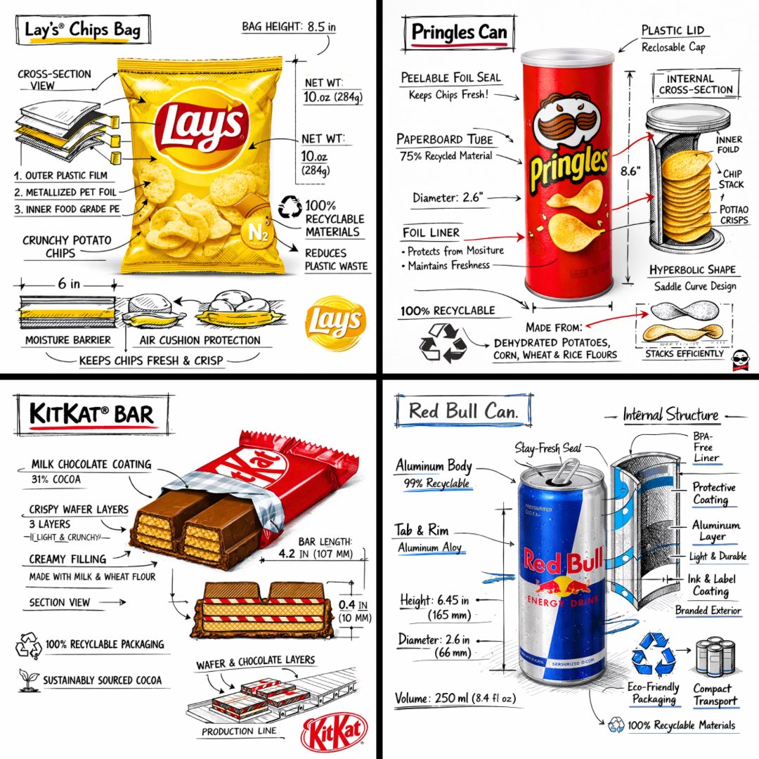 GPT Image 2 提示词 零食品牌技术分解图