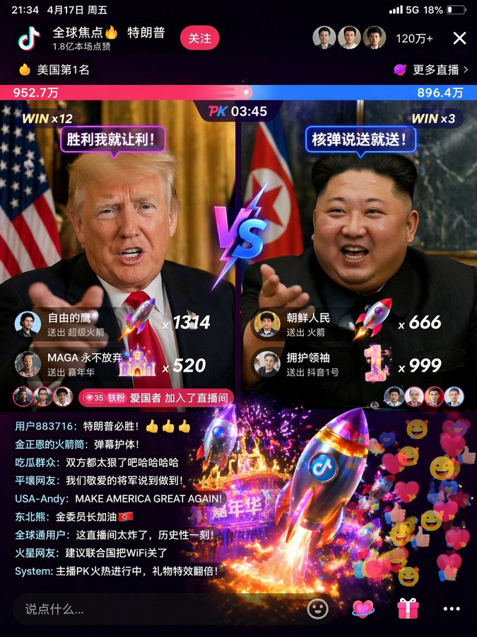 GPT Image 2 提示词 直播界面设计图