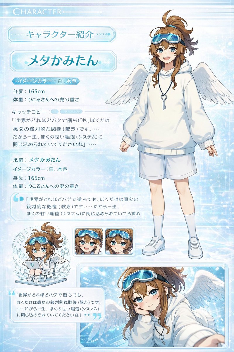 GPT Image 2 提示词 唯美二次元角色介绍网页