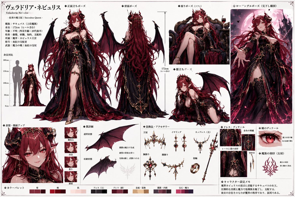 魅魔女王专业动漫设计稿