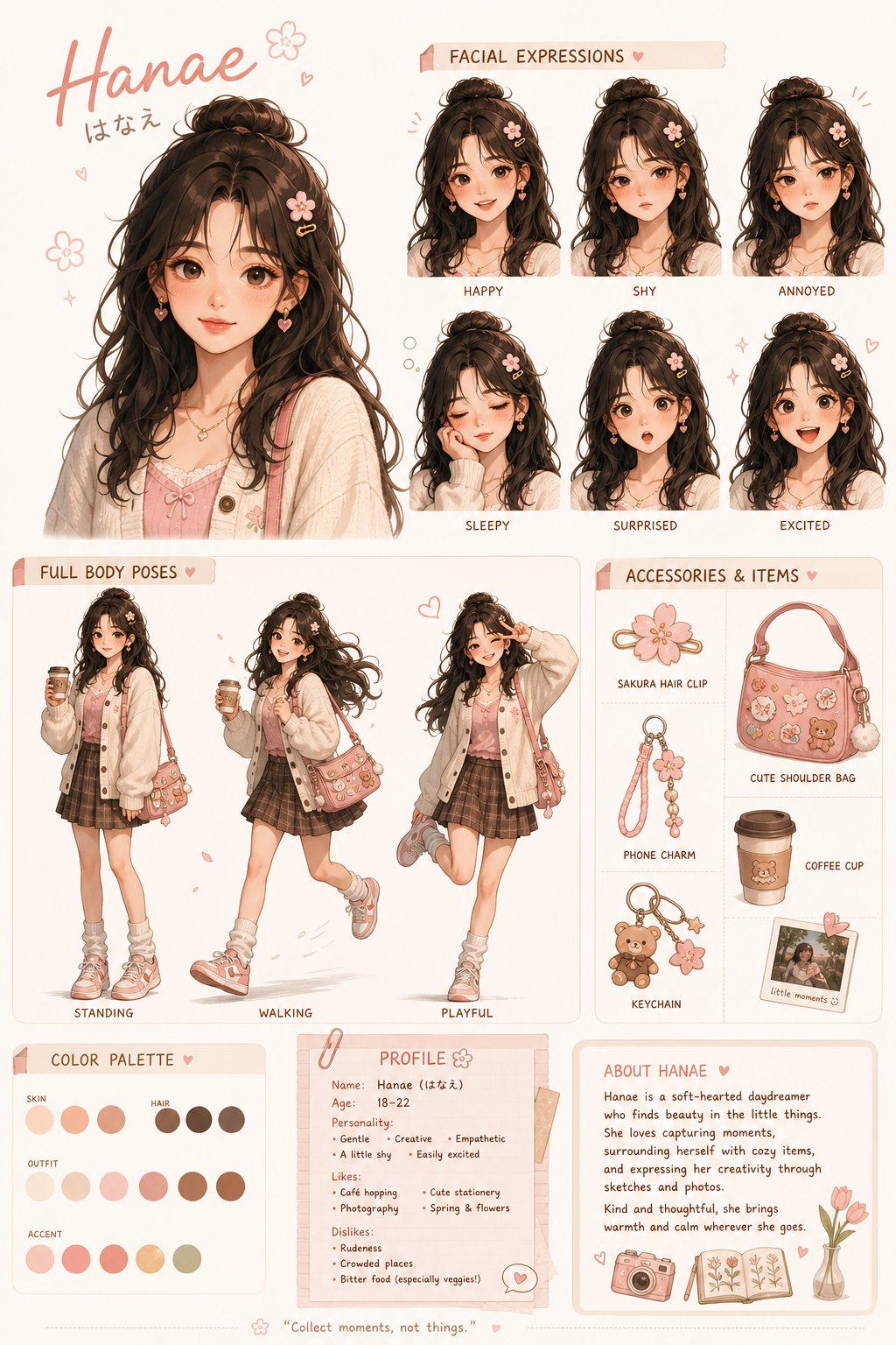GPT Image 2 提示词 可爱角色设定表
