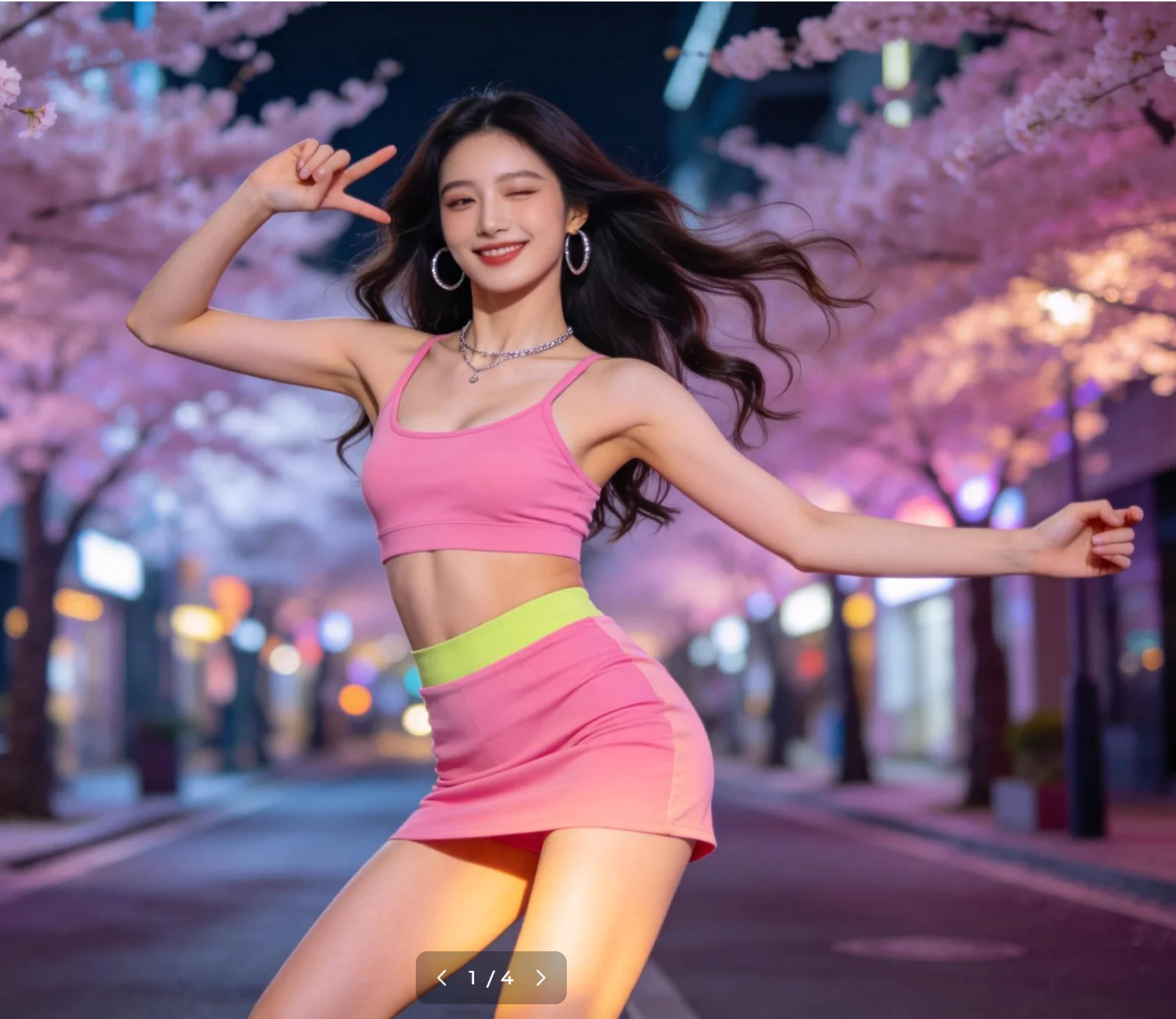 Seedance2.0动感韩舞都市夜景舞蹈片段