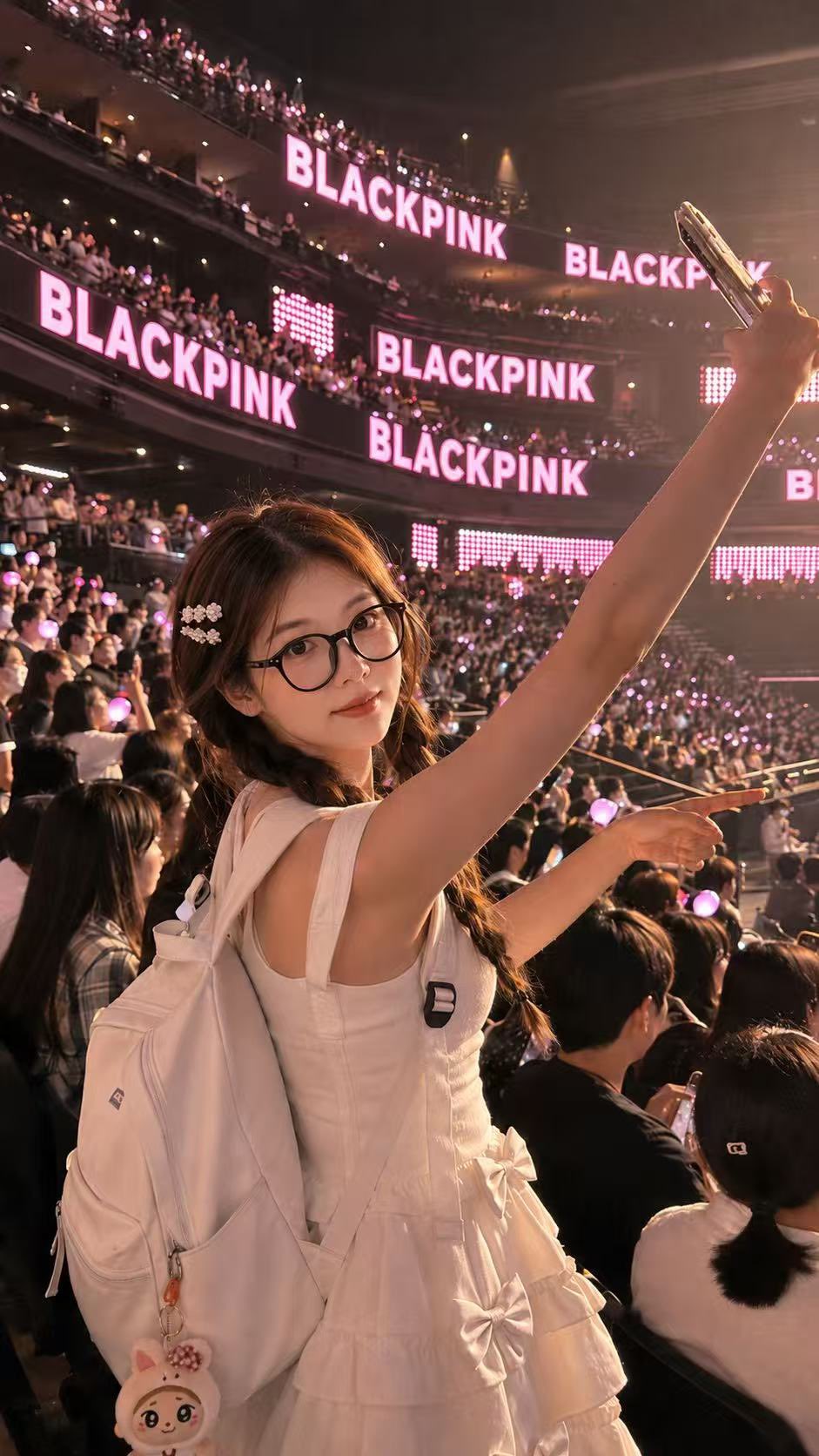 Kpop演唱会现场iPhone自拍氛围感人像