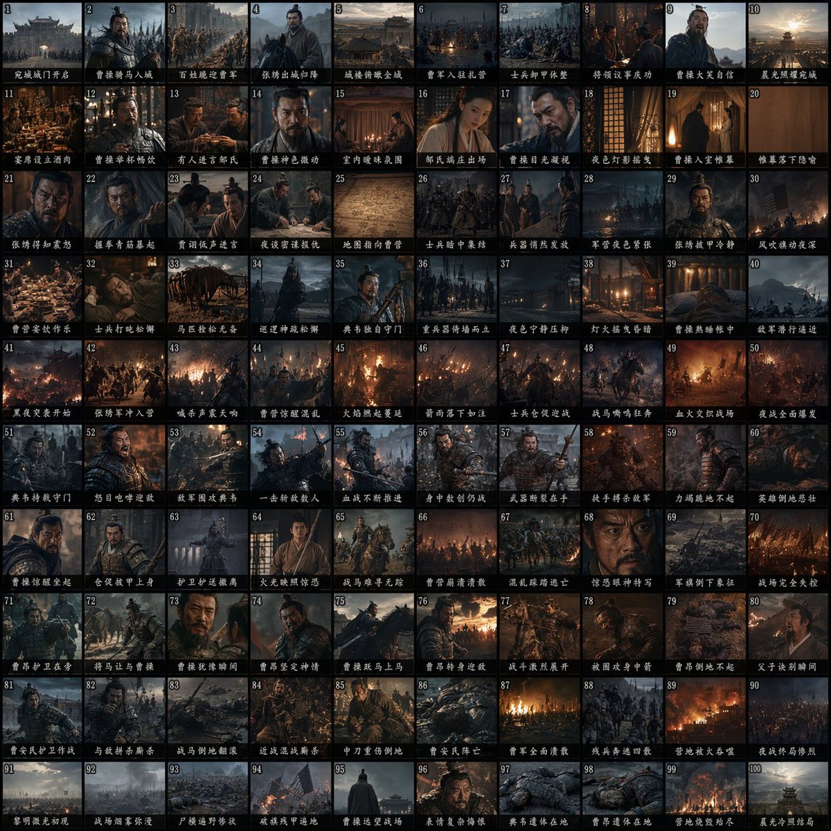 ChatGPT image 2  100宫格短剧分镜图