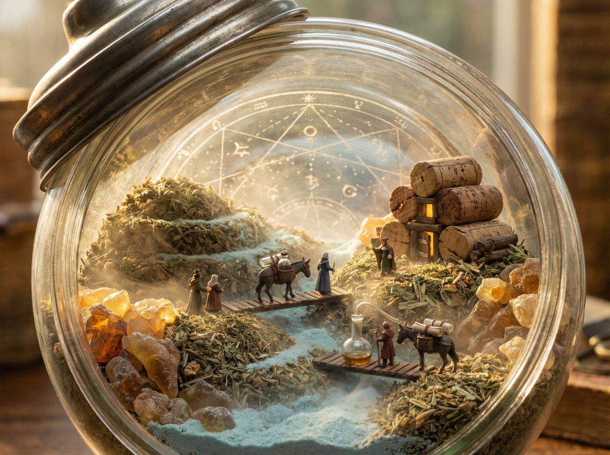 古老容器展开的奇幻微观世界之旅