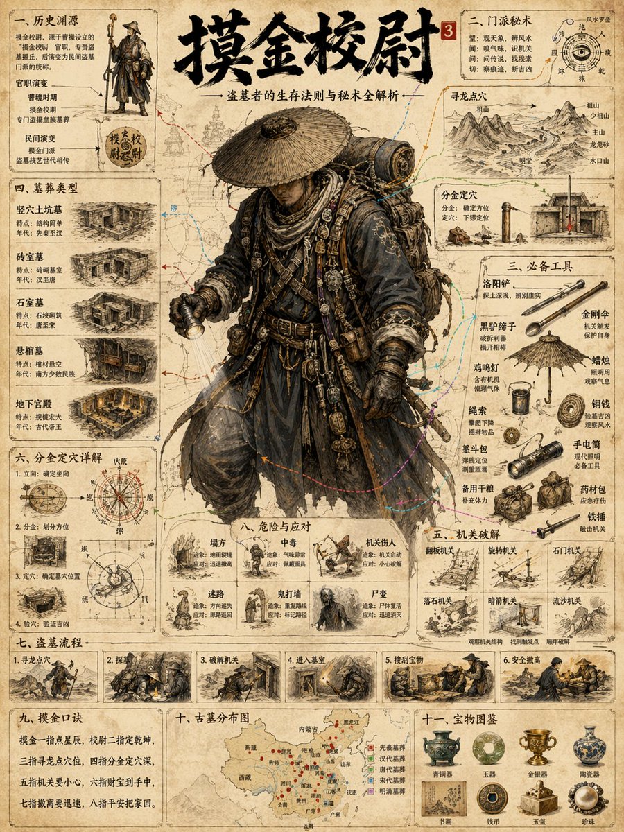 GPT Image 2 提示词 绘制科学百科知识图谱