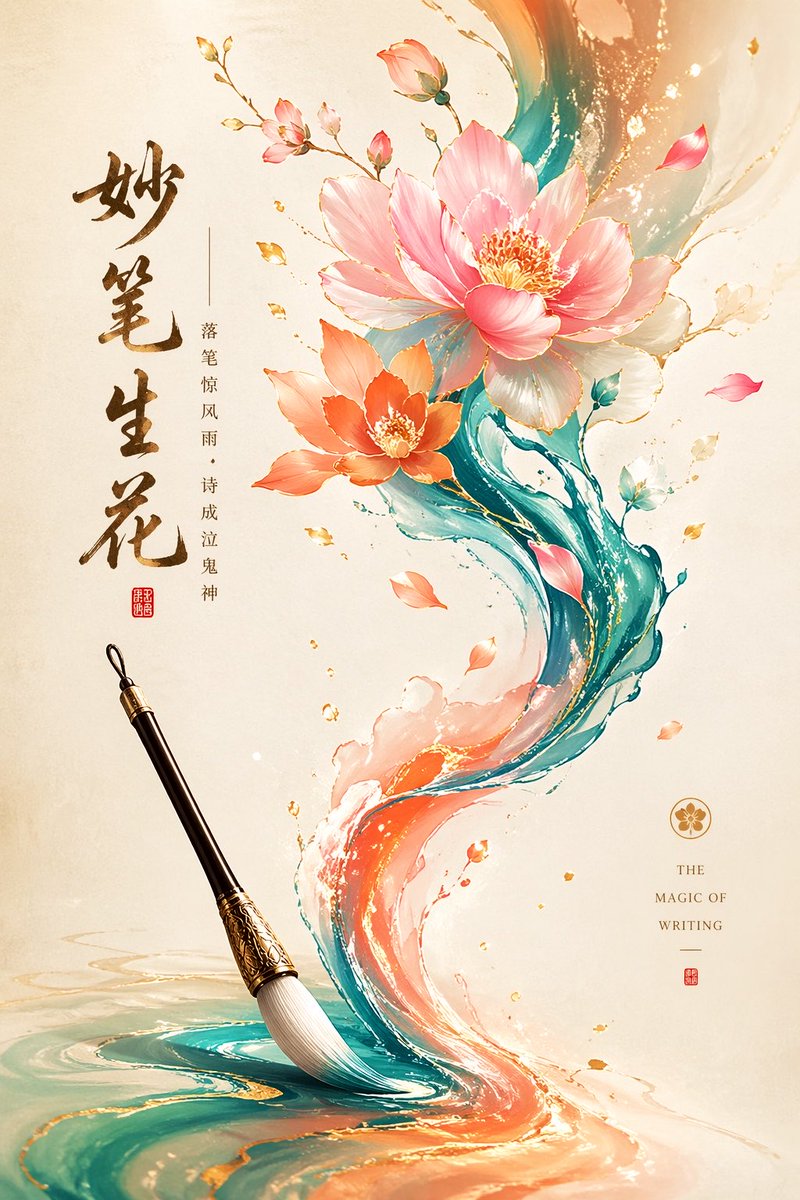 gpt-image-2 妙笔生花东方意境商业插画设计