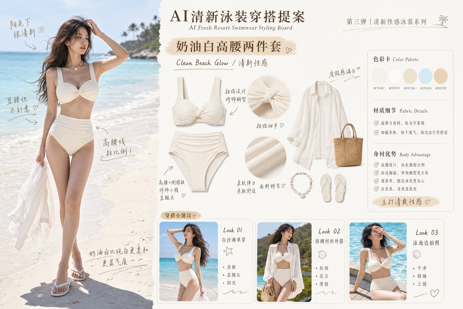 AI泳装穿搭提案