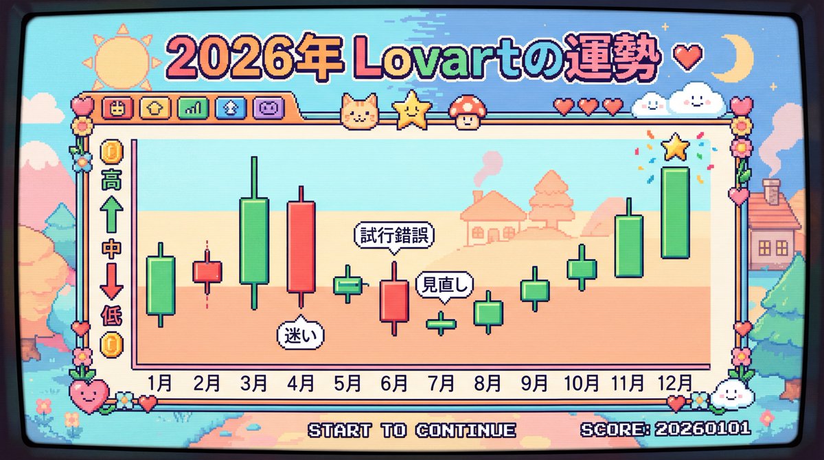 2026年Lovart运势超任像素风可爱图表