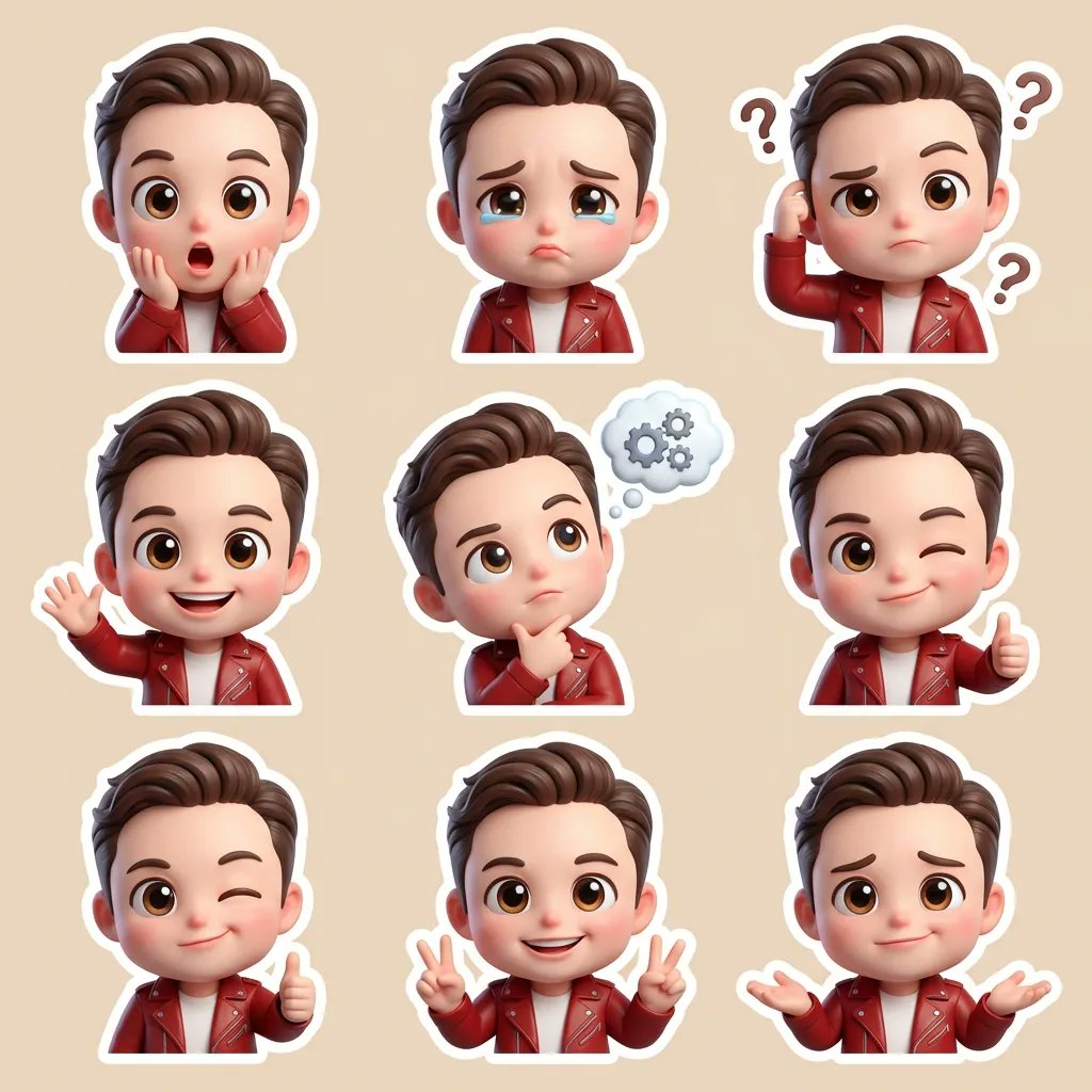 迪士尼风格3D软萌Q版表情包