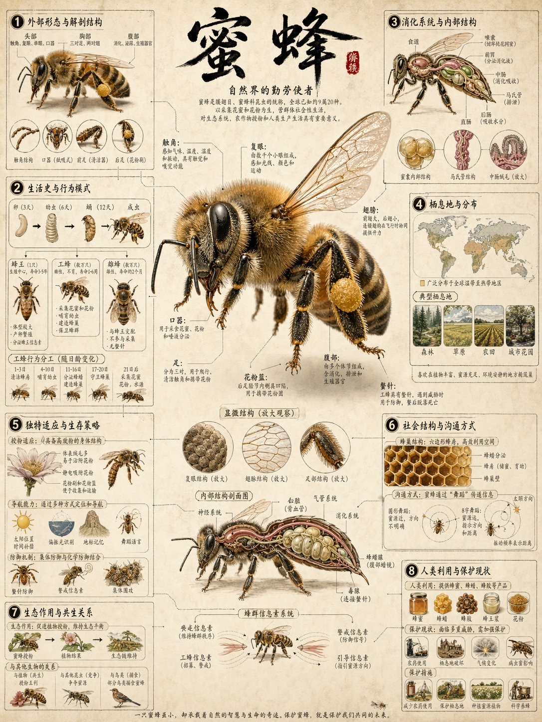 通用图解百科全书科学信息图AI生成提示词