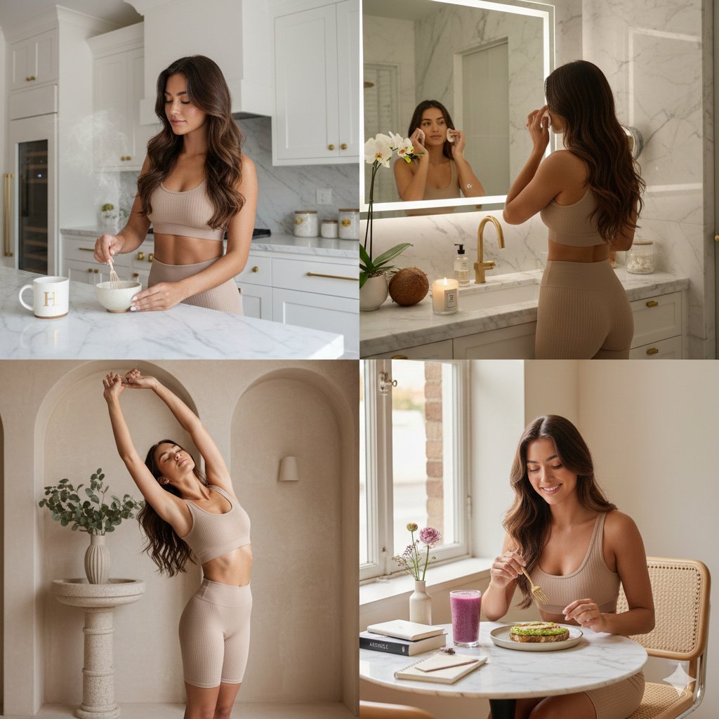 极简奢华风的都市女性健康生活写真