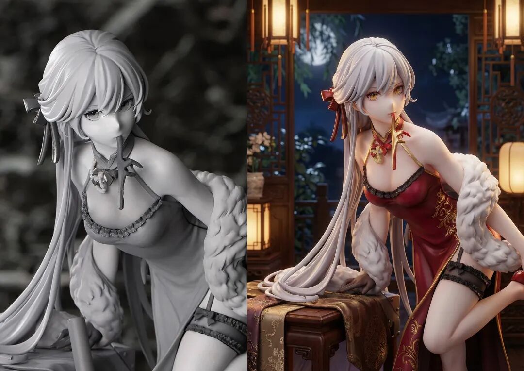 白模上色与渲染