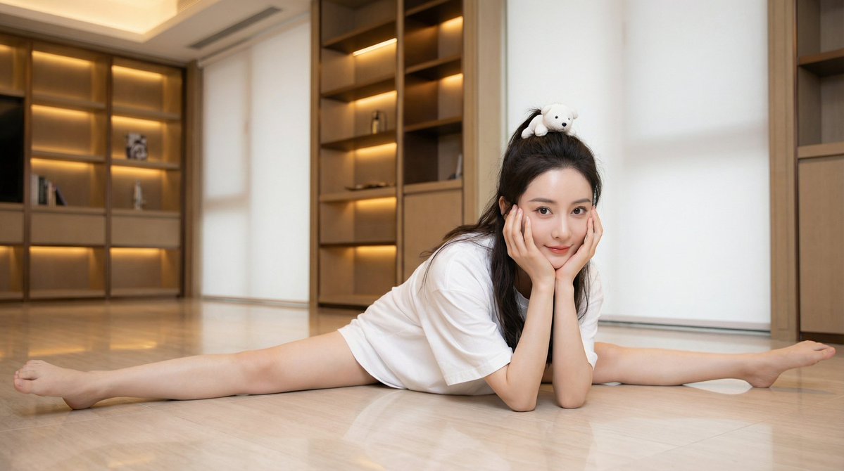 偶像女神纯白劈叉惊艳瞬间
