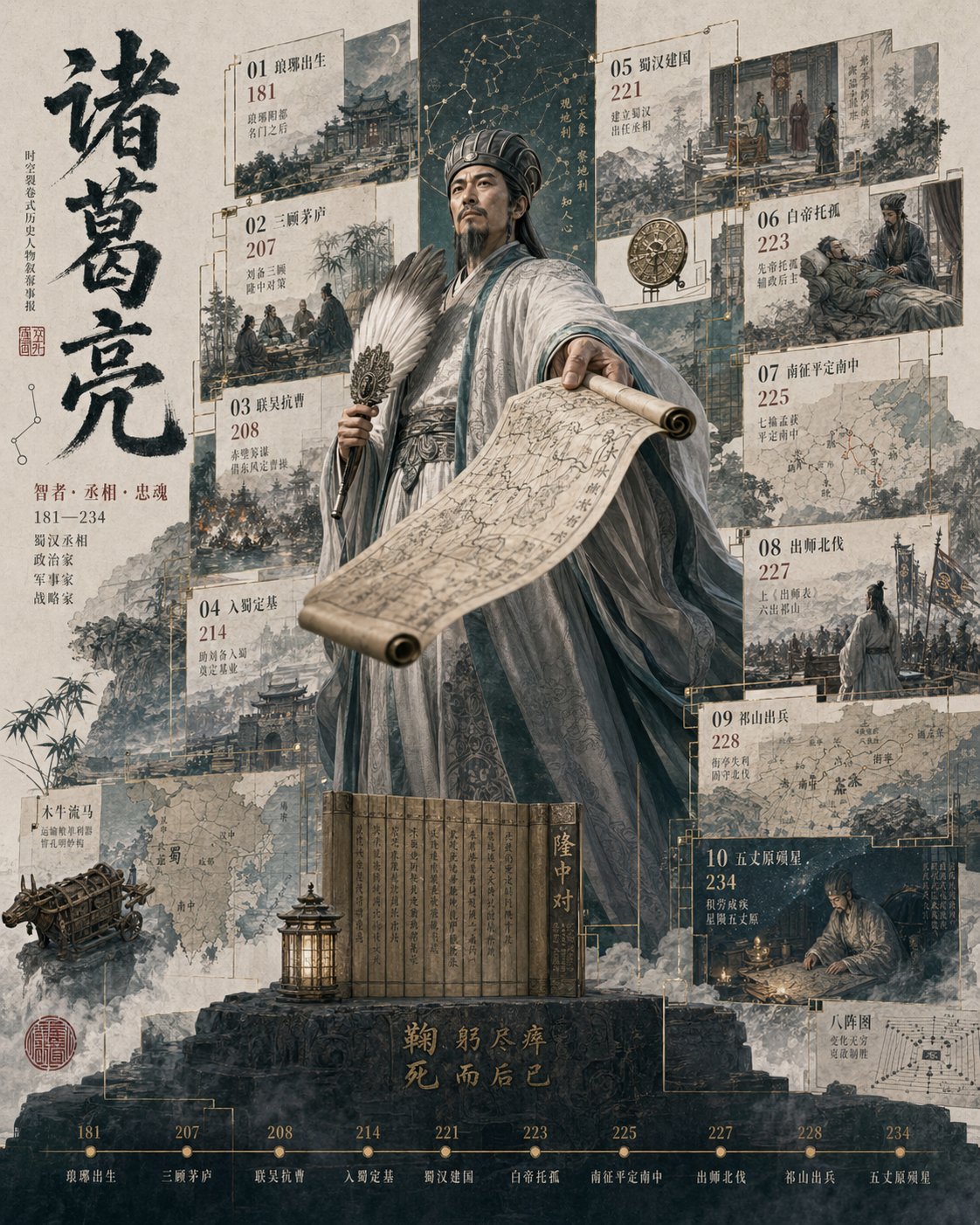创作高完成度历史人物海报