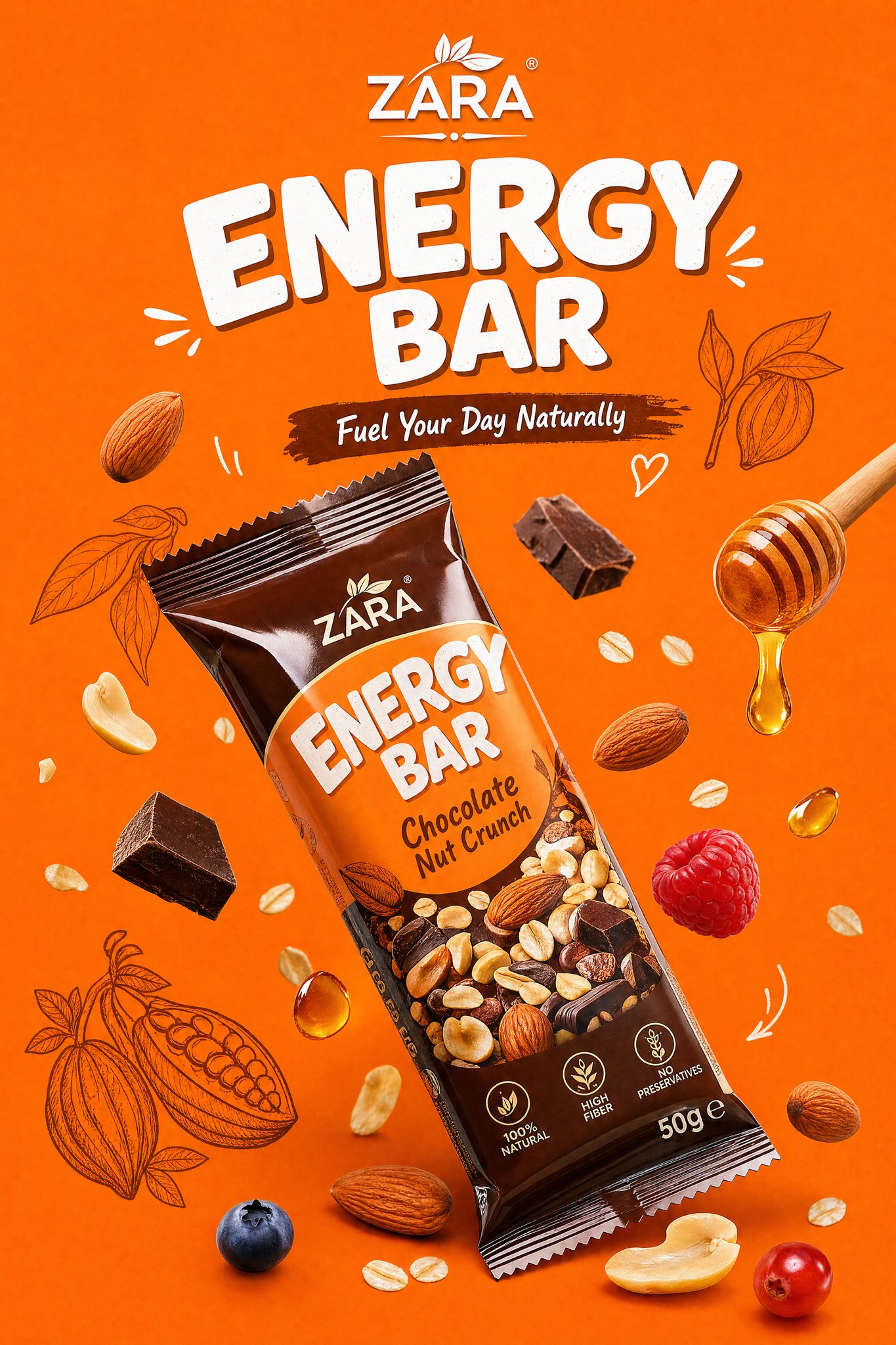 现代高端快消零食商业海报视觉设计