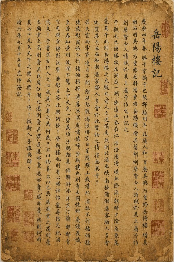 ChatGPT image 2 还原千古名篇 提示