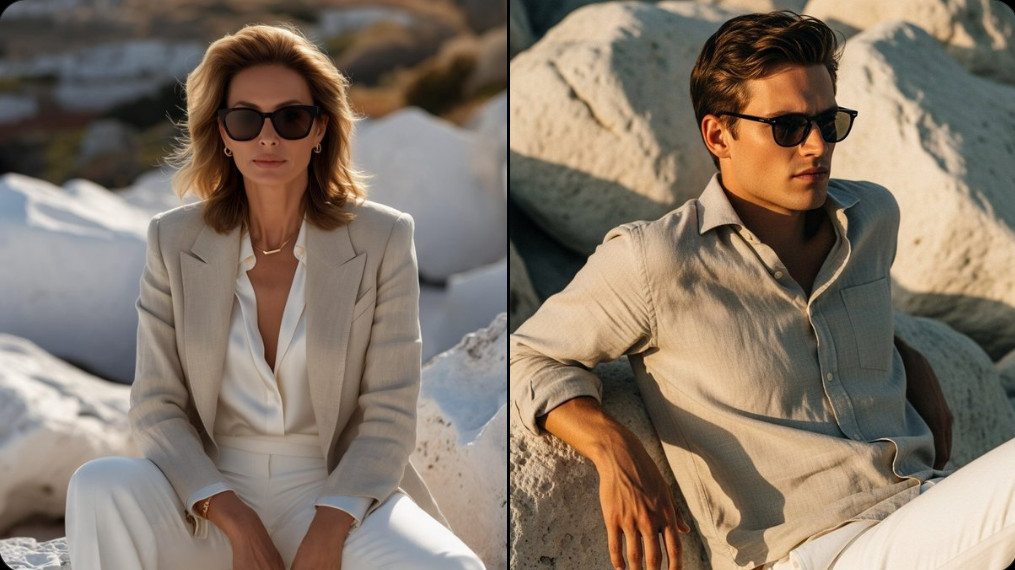 地中海风格光线人像