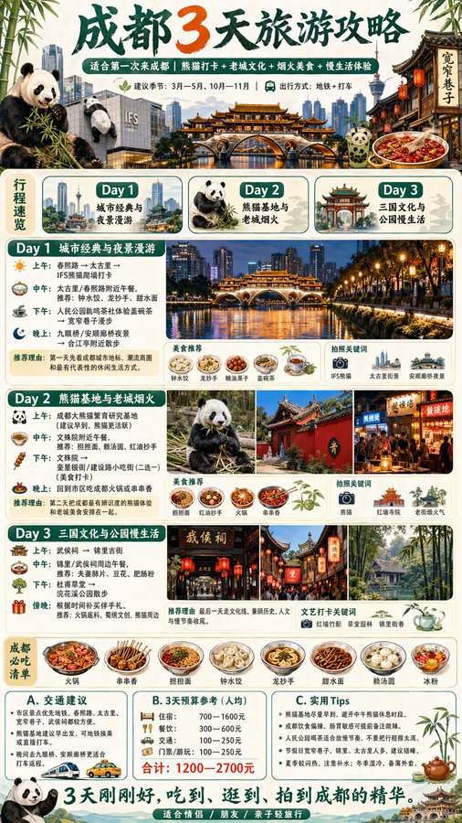 GPT-image-2 生成 旅游攻略信息 提示词