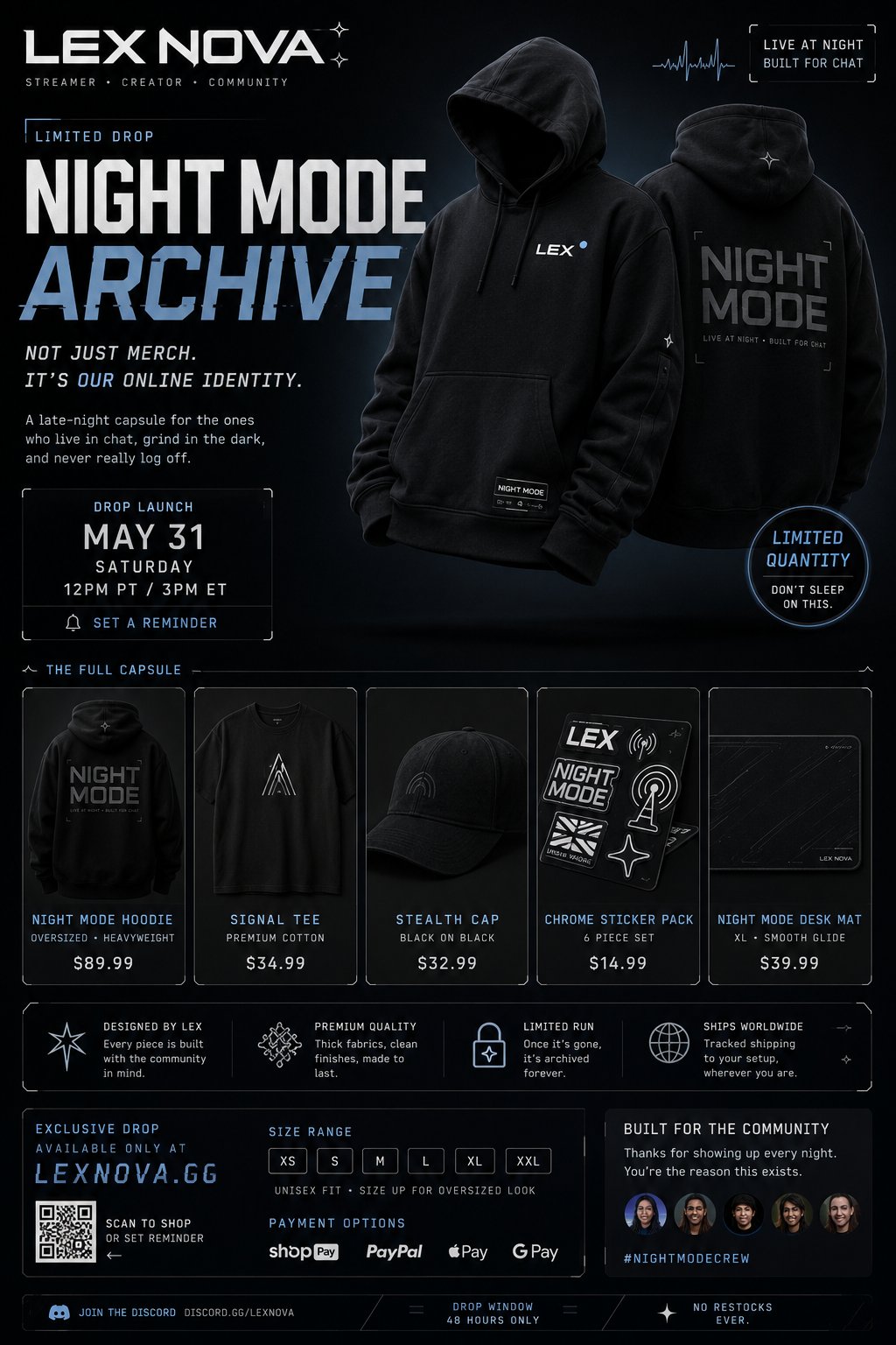 创作者限量周边发布海报生成器