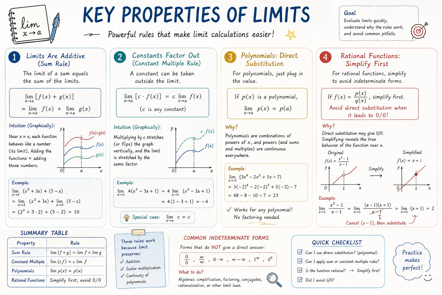 GPT Image 2 提示词 AP Calculus 学习表信息图