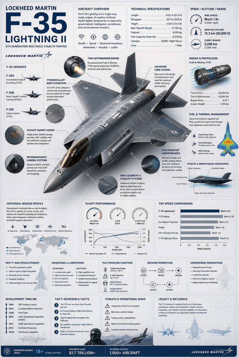 F-35 战机高端航空信息图