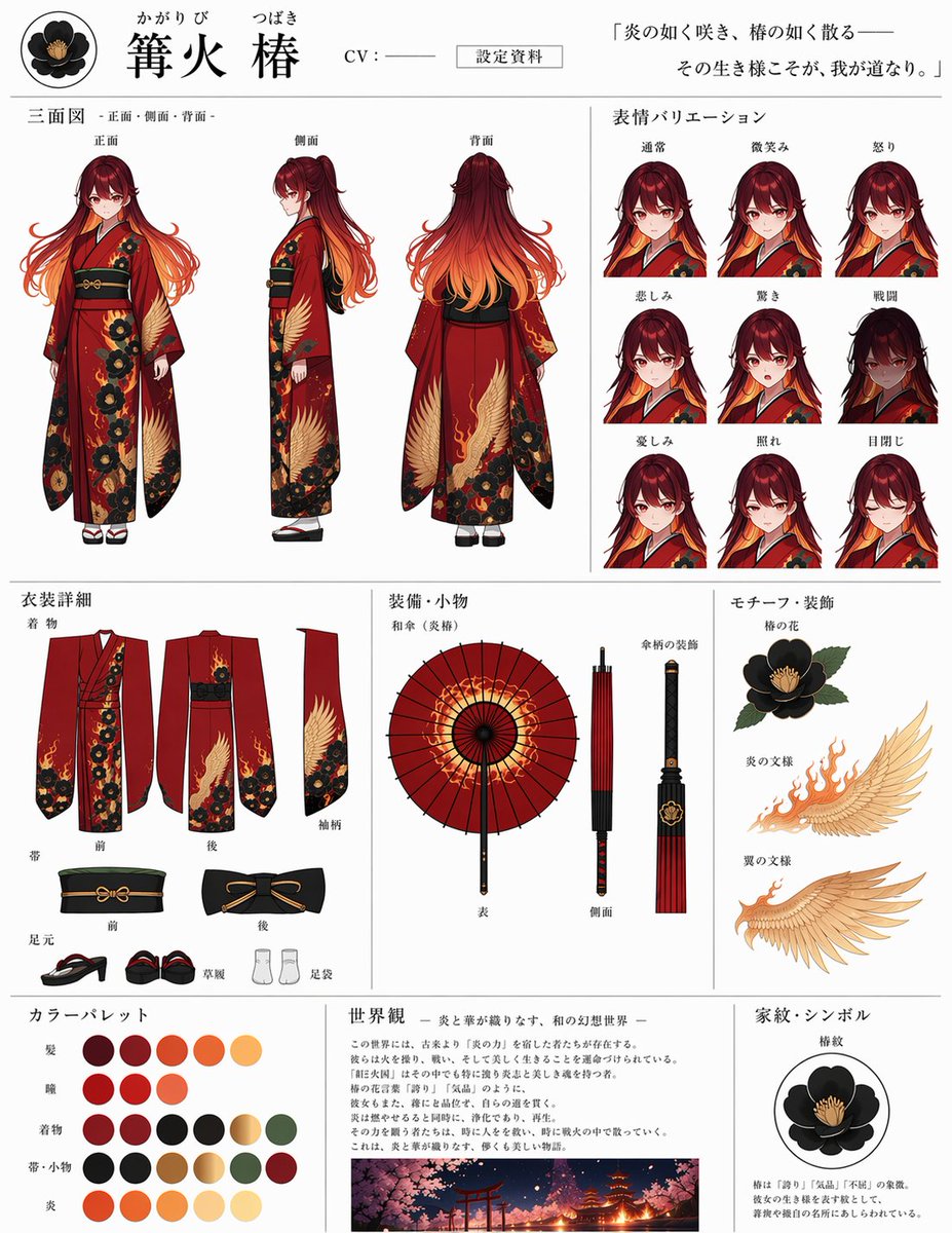 GPT Image 2 提示词 人物角色设定图